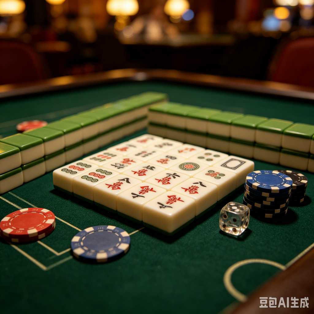 antique style mahjong set
